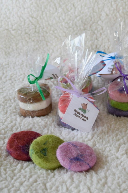 Felted soap