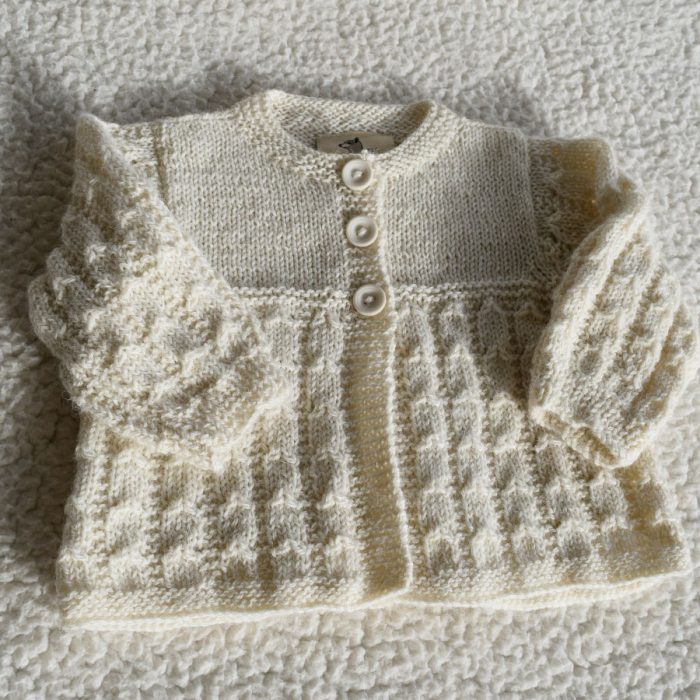 Alpaca Baby Cardi | Baby Knitwear | Nevalea Alpacas
