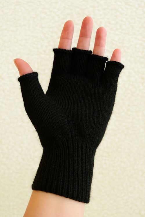 alpaca fingerless gloves