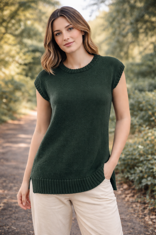 Sammy Alpaca Vest is lightweight and perfect for Autumn